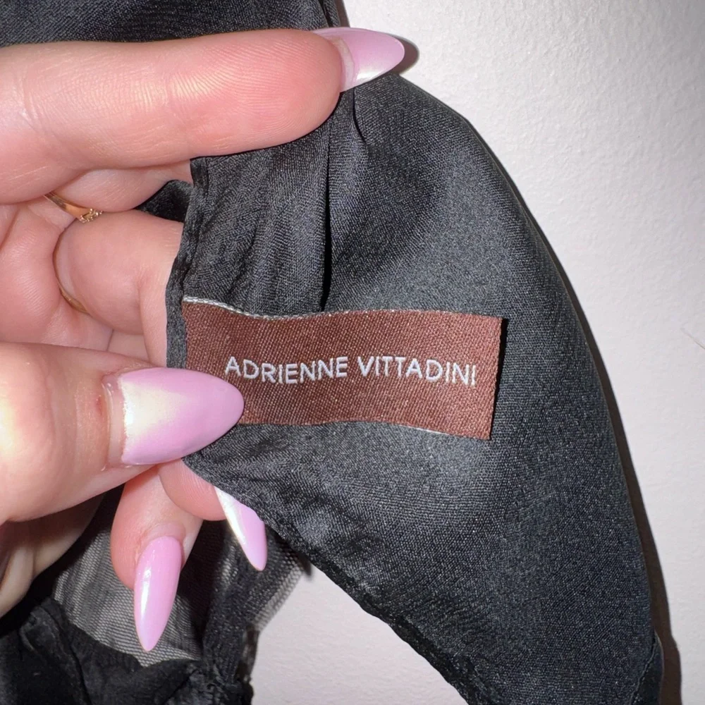 Black Satin Ruffle Scarf - Picture 4 of 6